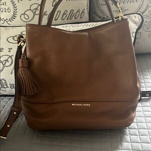 Michael Kors Tan Leather Shoulder Bag
